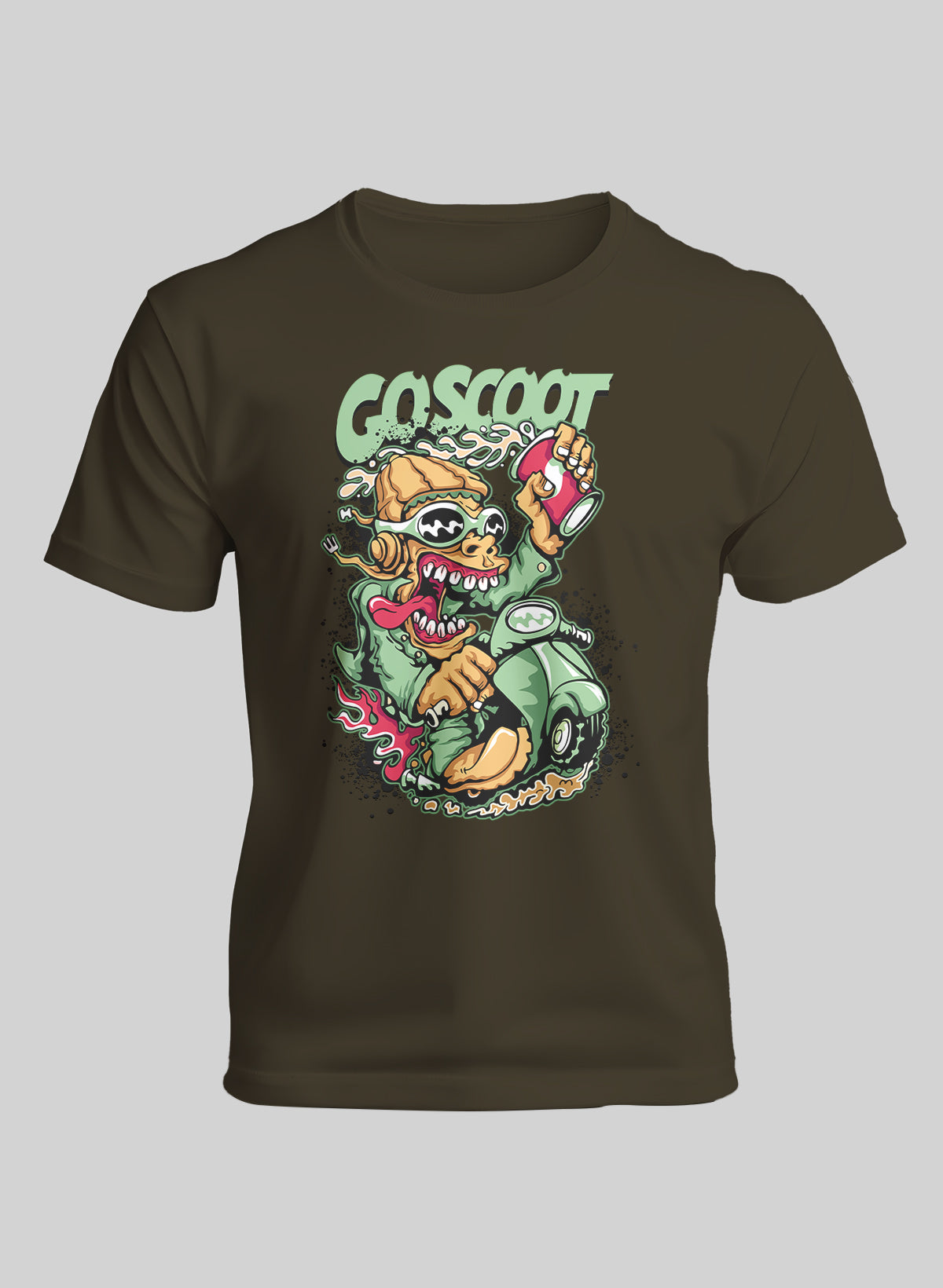 GO SCOOT CREW NECK T-SHIRT