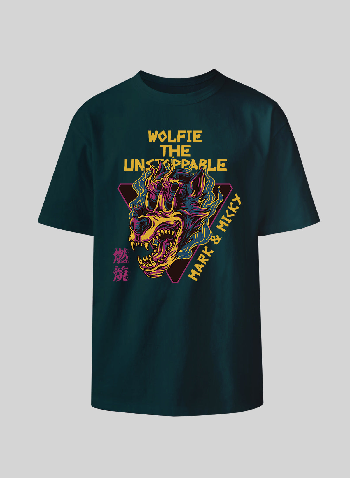 WOLFIE THE UNSTOPPABLE COTTON OVERSIZED T-SHIRT