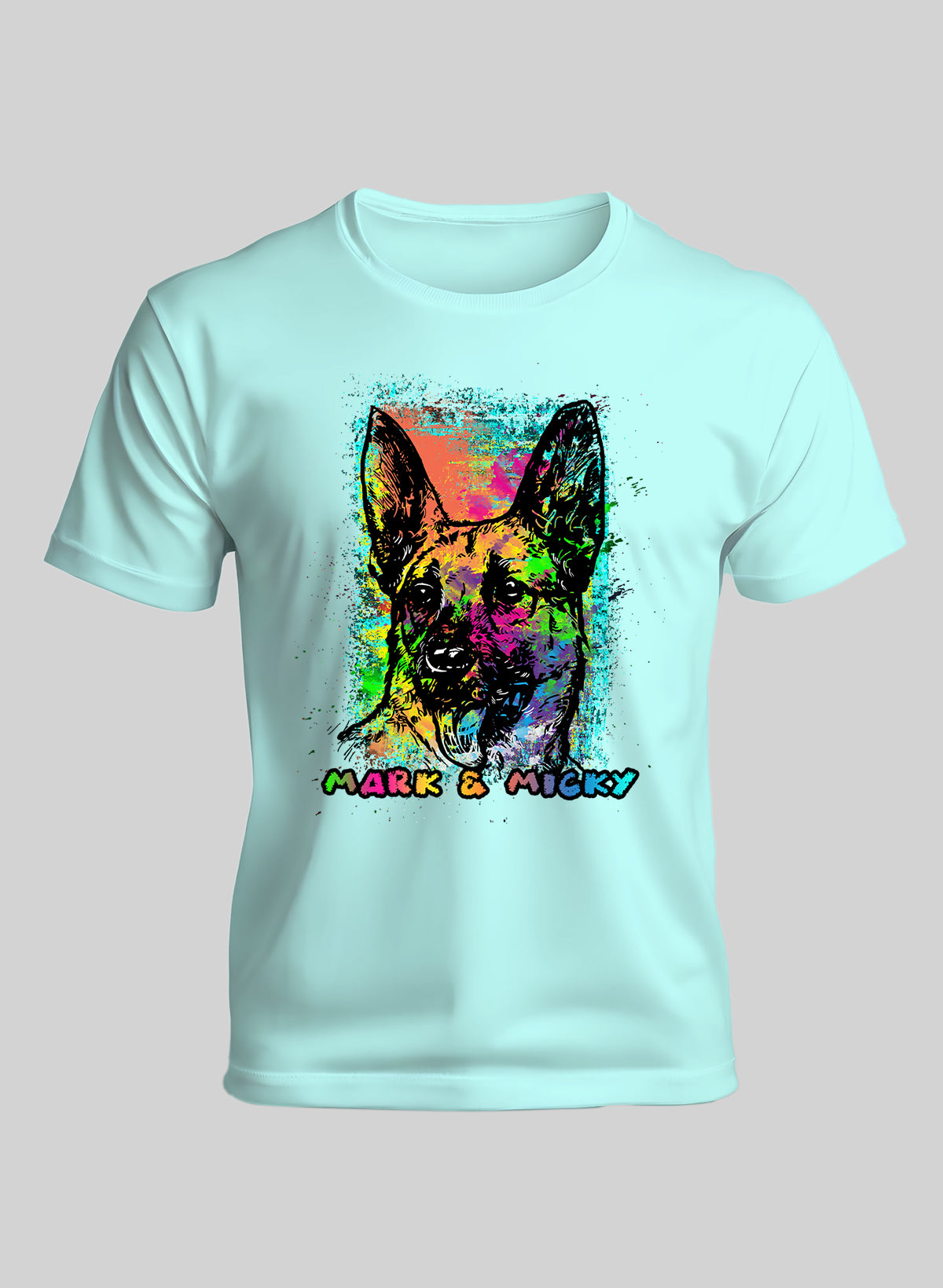 VIBRANT CANINE CREW NECK T-SHIRT