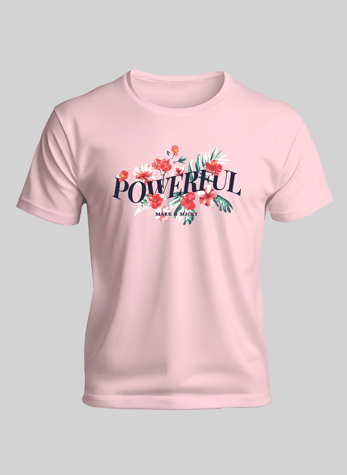 TROPICAL POWER BLOOM CREW NECK T-SHIRT