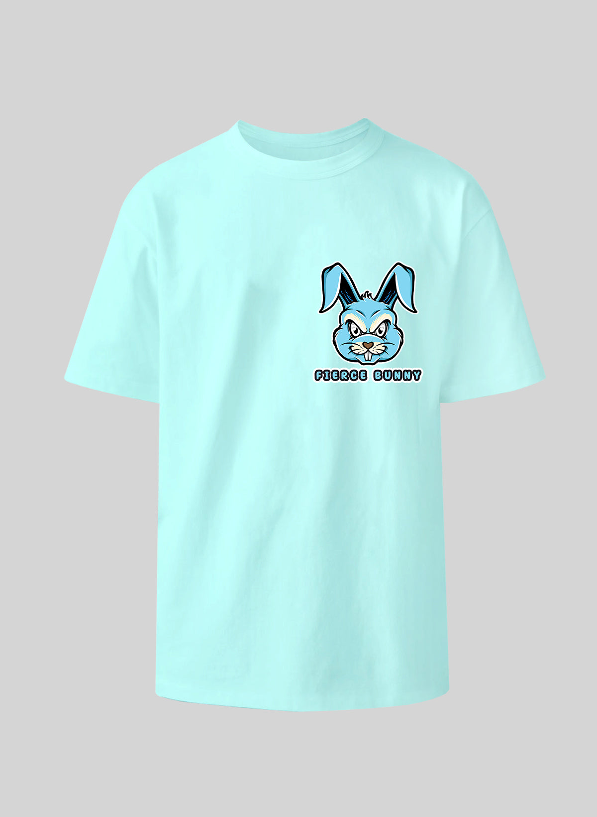 FIERCE BUNNY COTTON OVERSIZED T-SHIRT