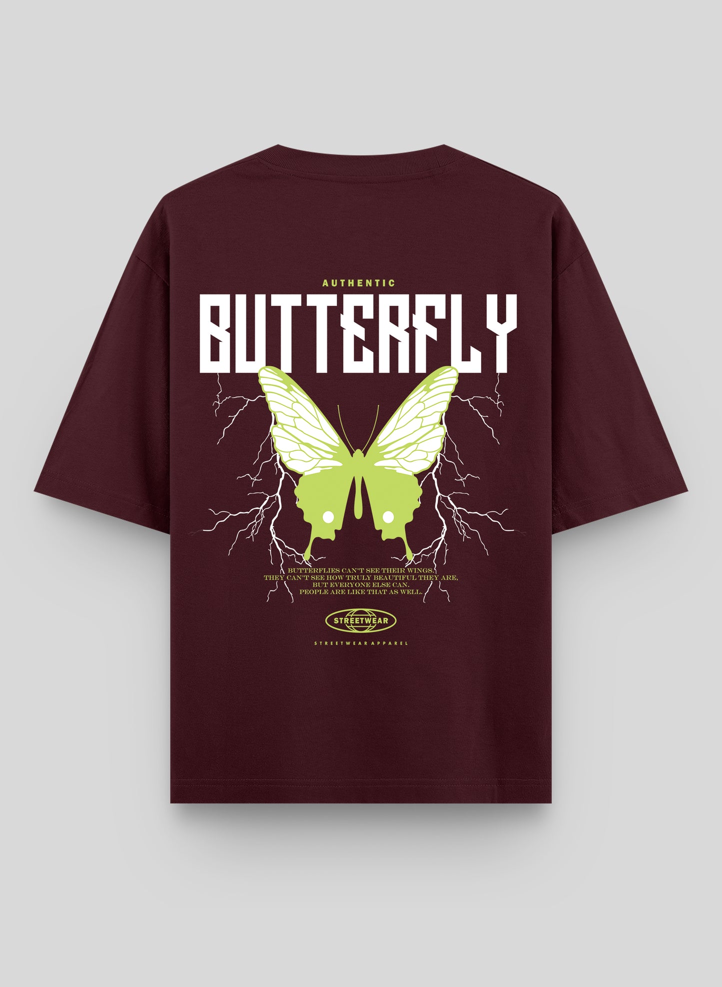 AUTHENTIC BUTTERFLY COTTON OVERSIZED T-SHIRT