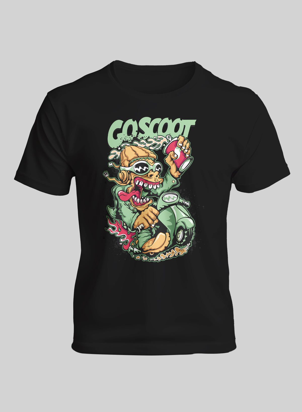 GO SCOOT CREW NECK T-SHIRT