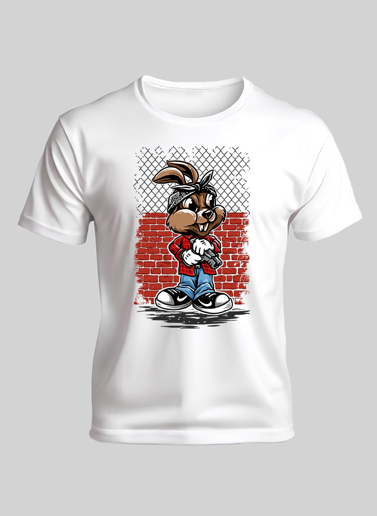 STREETWISE BUNNY CREW NECK T-SHIRT