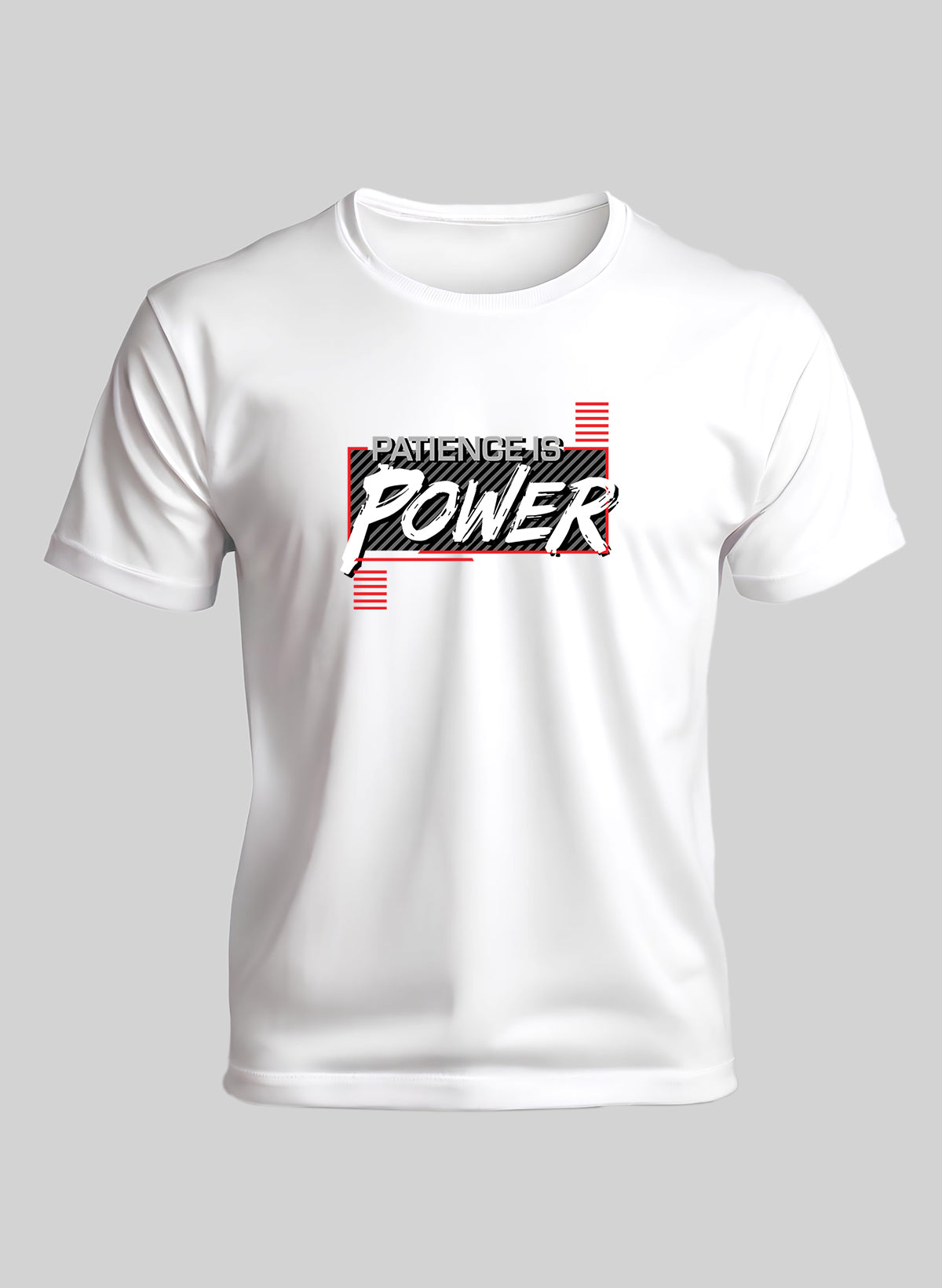 PETIENCE IS POWER CREW NECK T-SHIRT