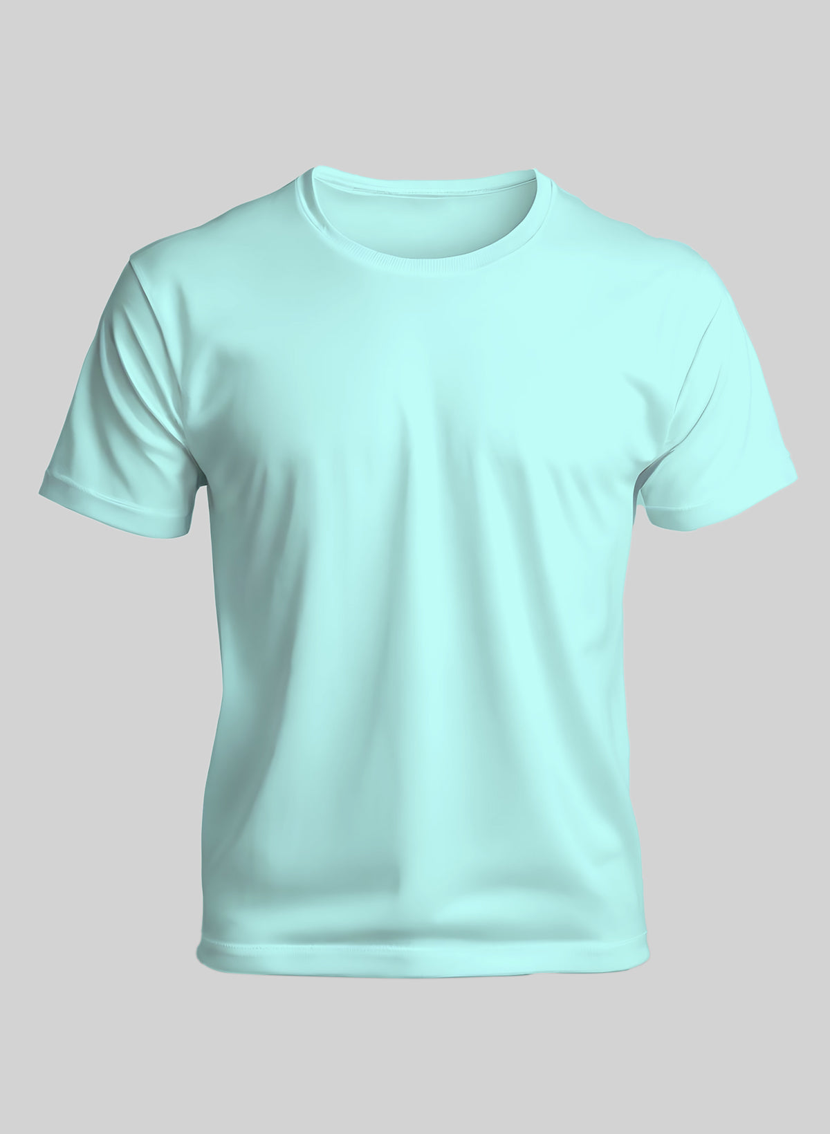 MINT COTTON CREW NECK SOLID T-SHIRT