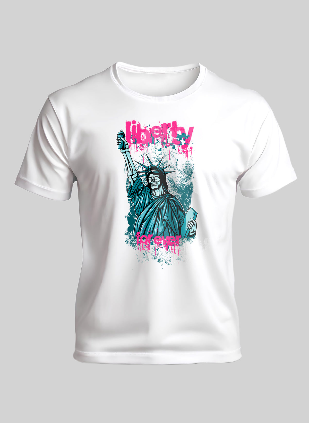 LIBERTY FOREVER CREW NECK T-SHIRT