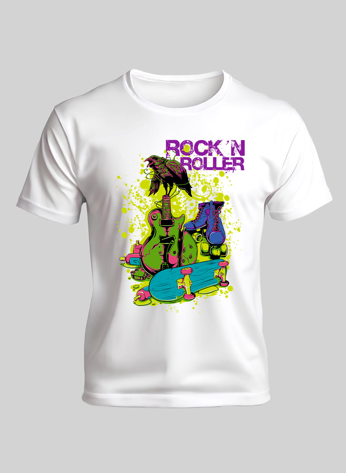 ROCK N ROLLER CREW NECK T-SHIRT