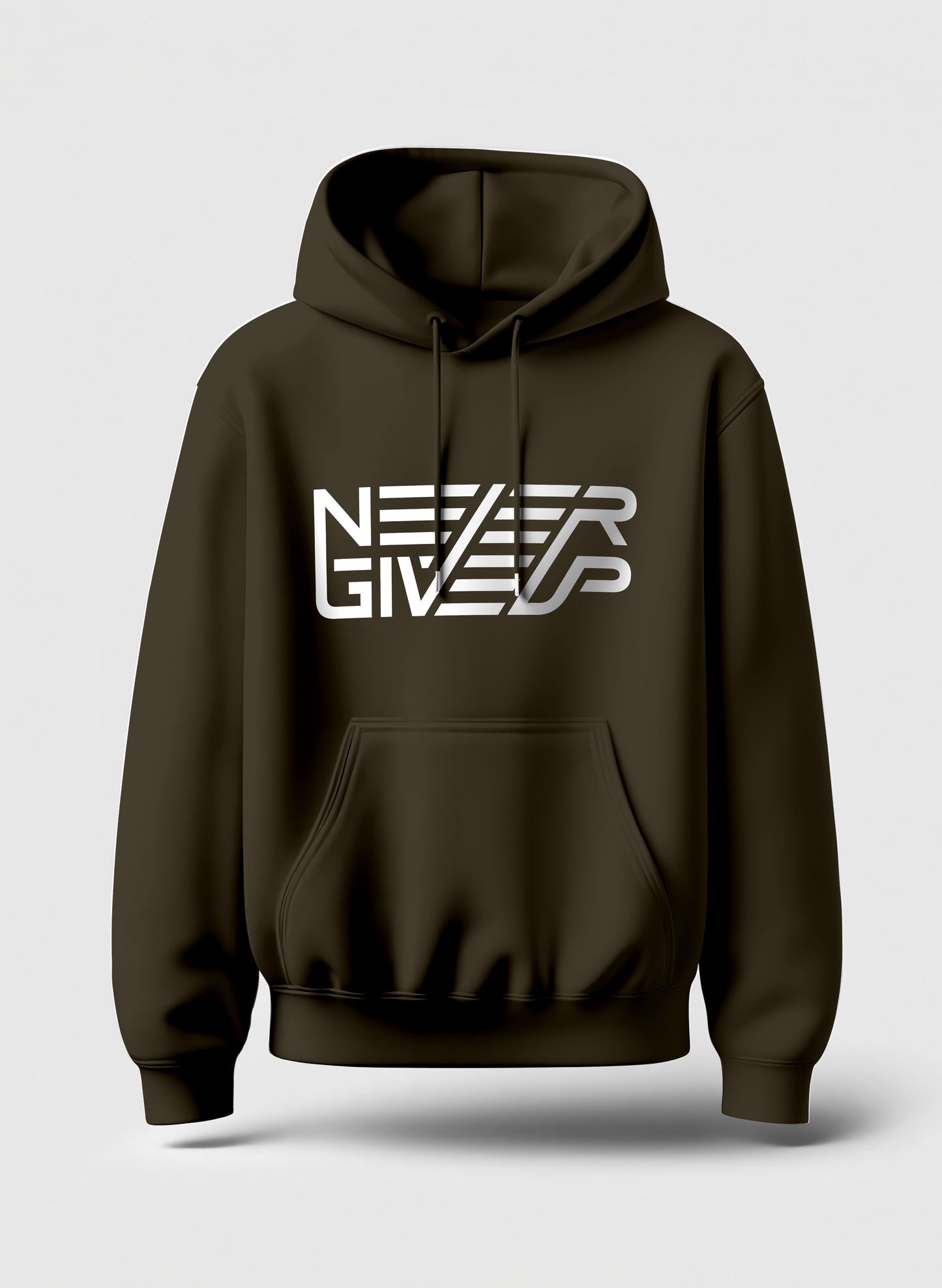 NEVER GIVE UP COMFORT HOODIE