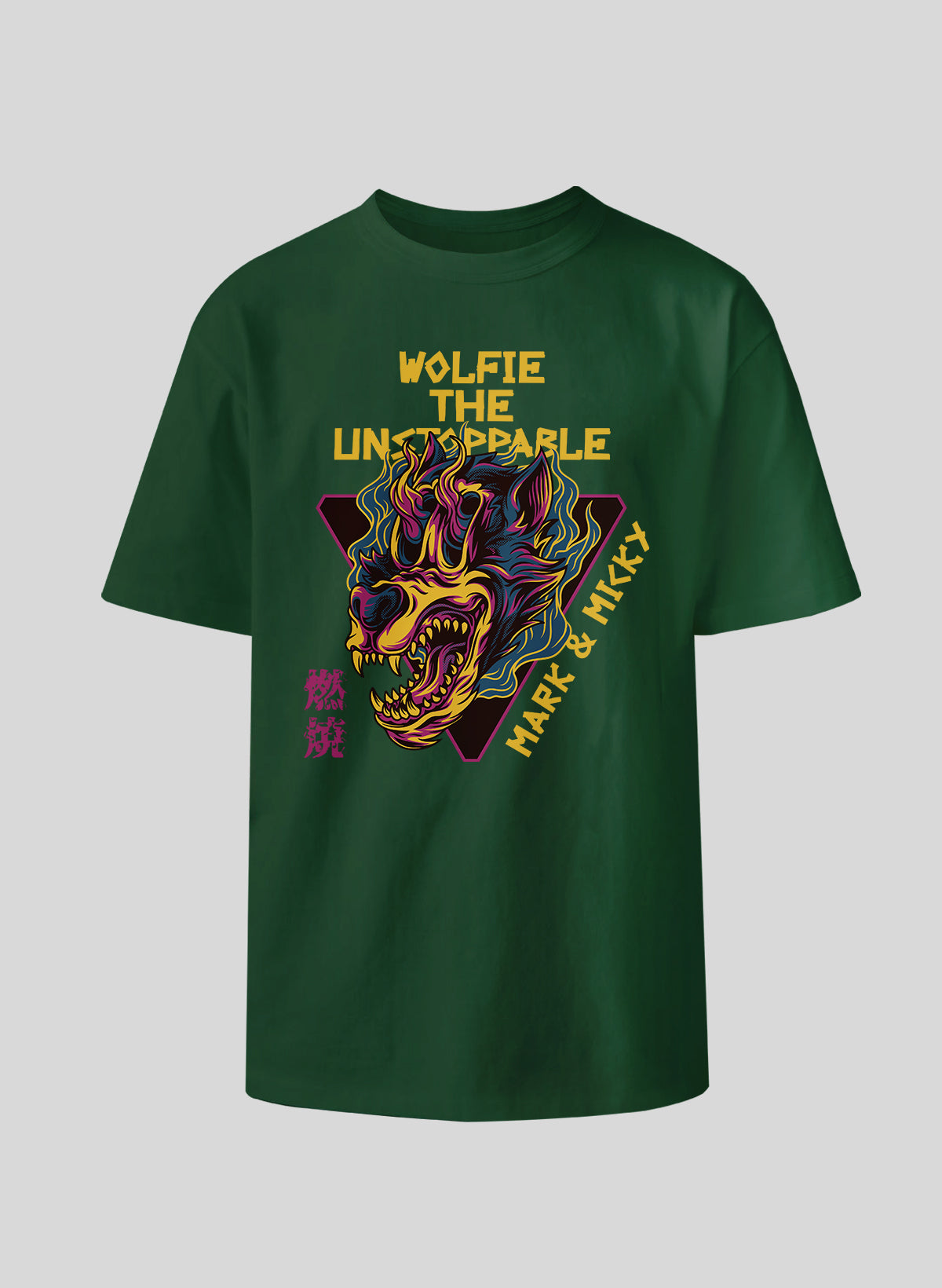 WOLFIE THE UNSTOPPABLE COTTON OVERSIZED T-SHIRT