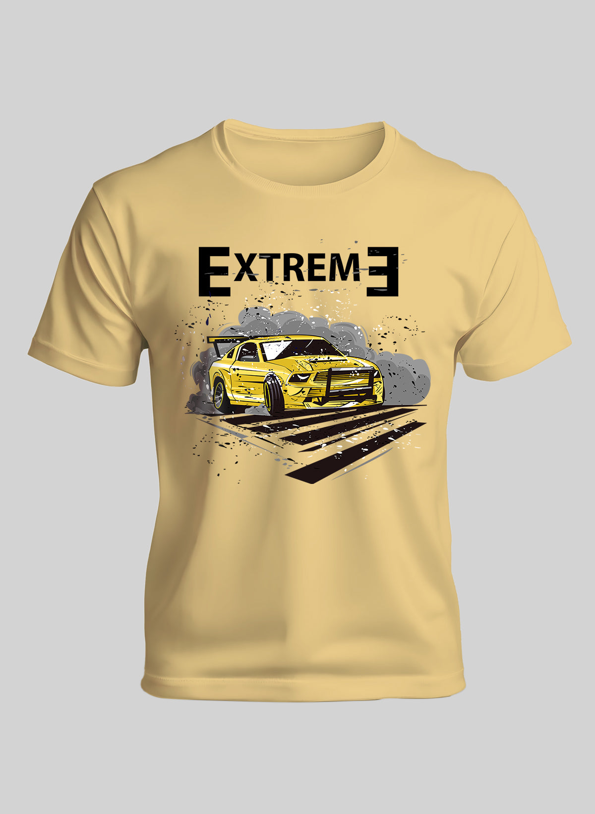 EXTREME DRIFT ON THE ROAD CREW NECK T-SHIRT