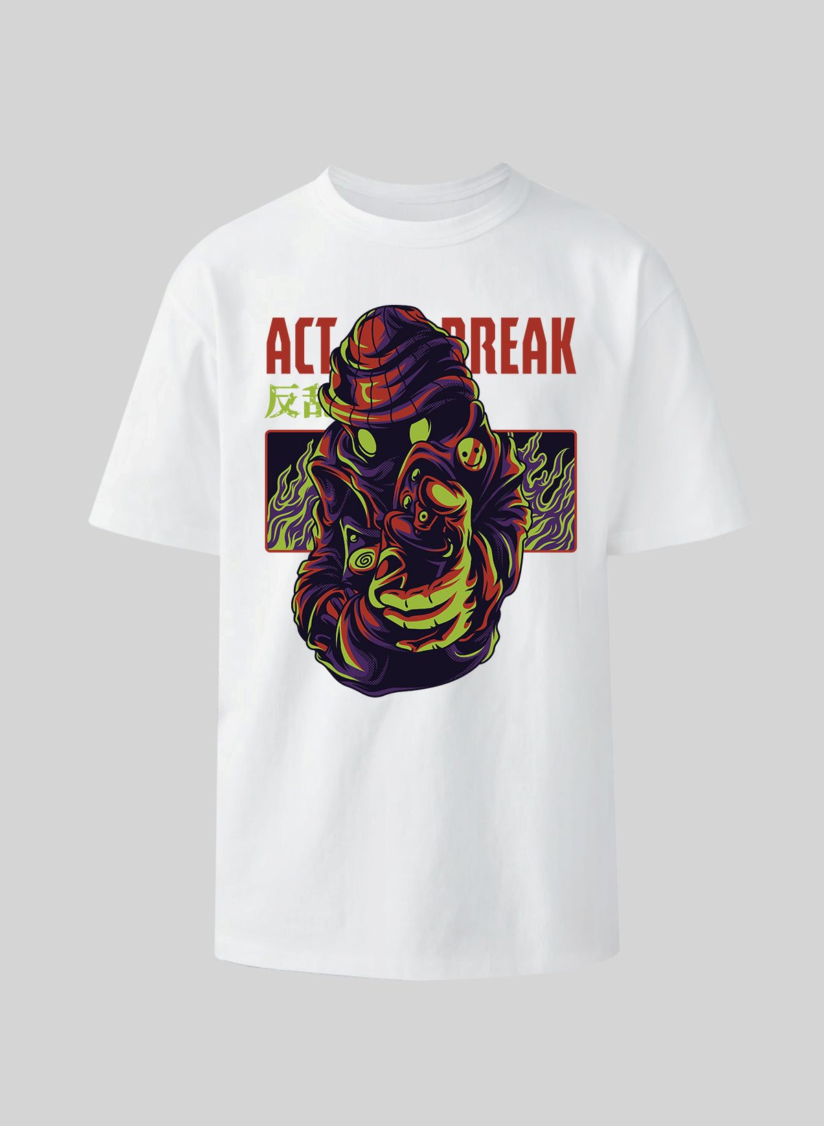 ACT BREAK COTTON OVERSIZED T-SHIRT