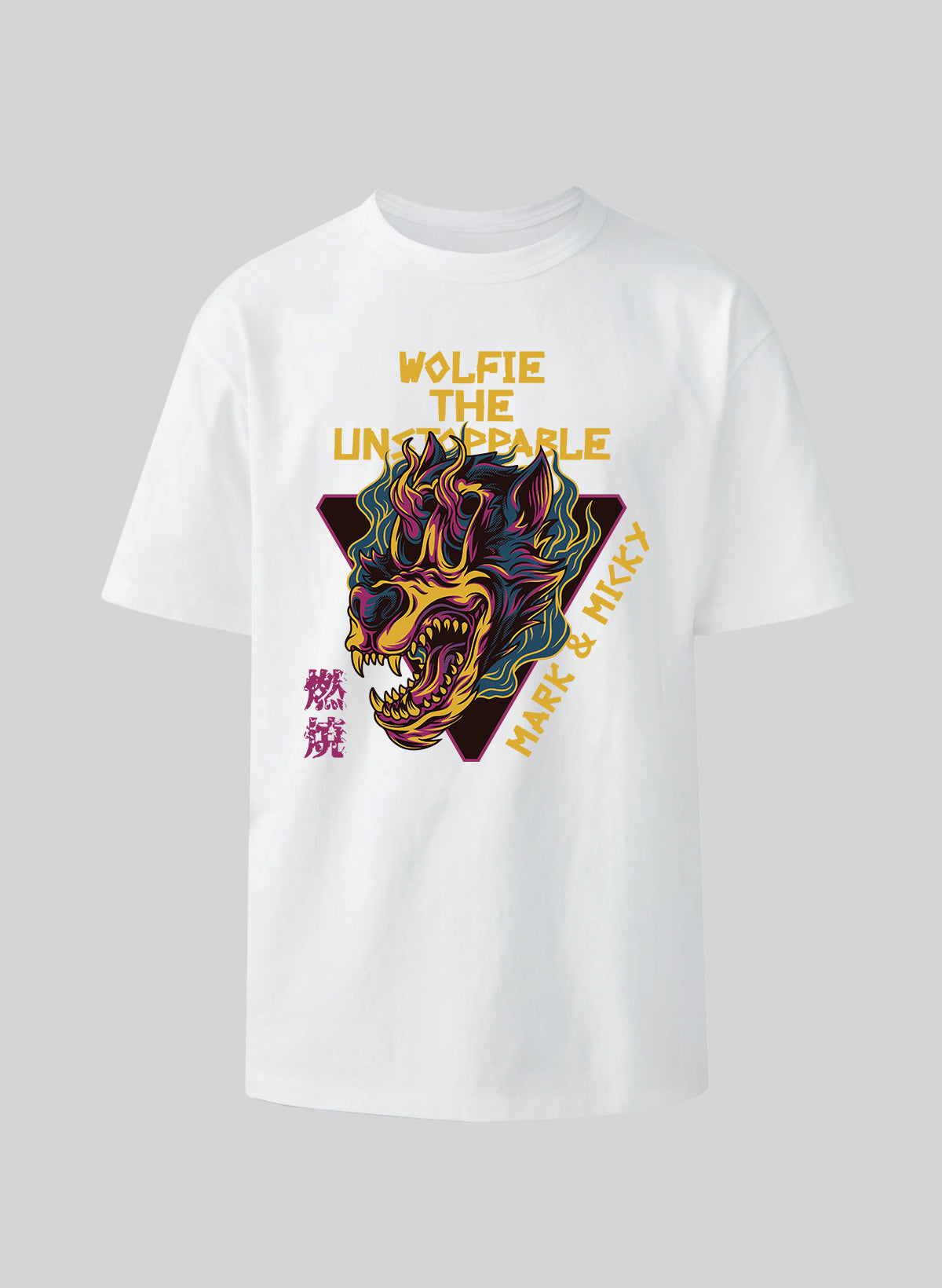 WOLFIE THE UNSTOPPABLE COTTON OVERSIZED T-SHIRT