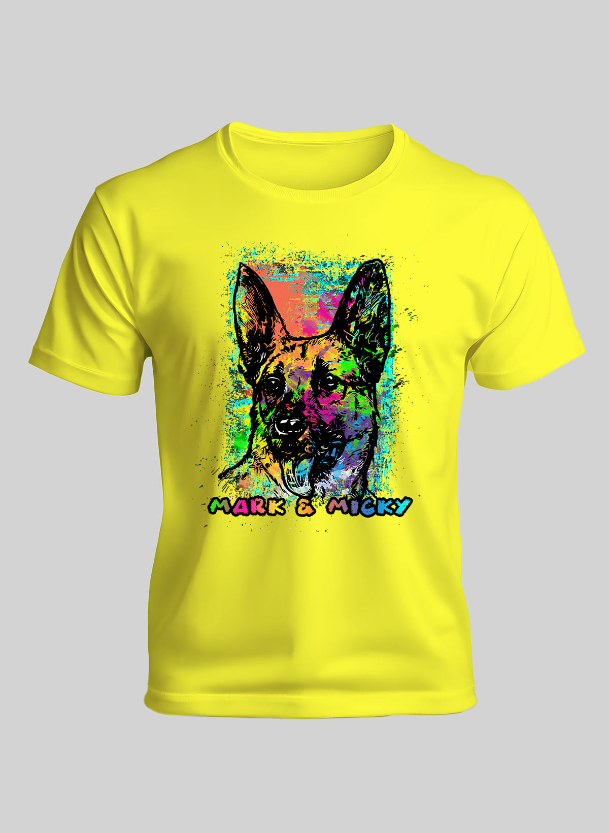 VIBRANT CANINE CREW NECK T-SHIRT