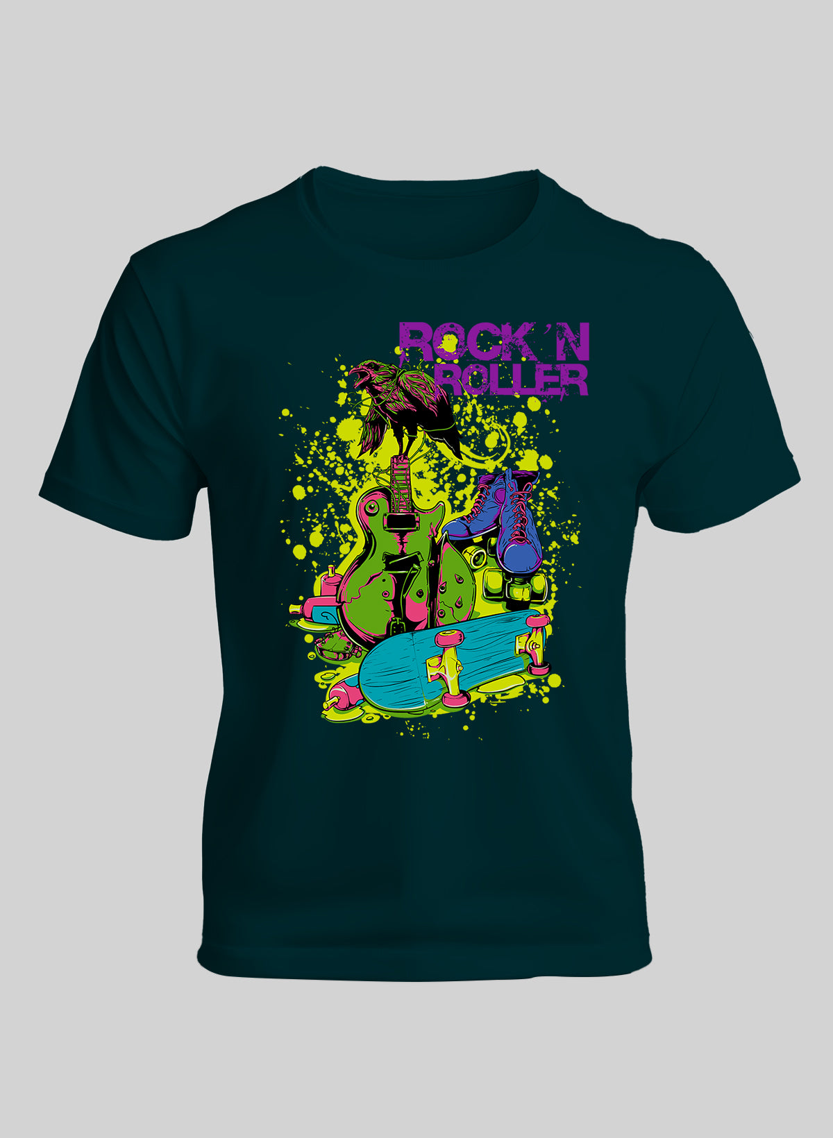 ROCK N ROLLER CREW NECK T-SHIRT