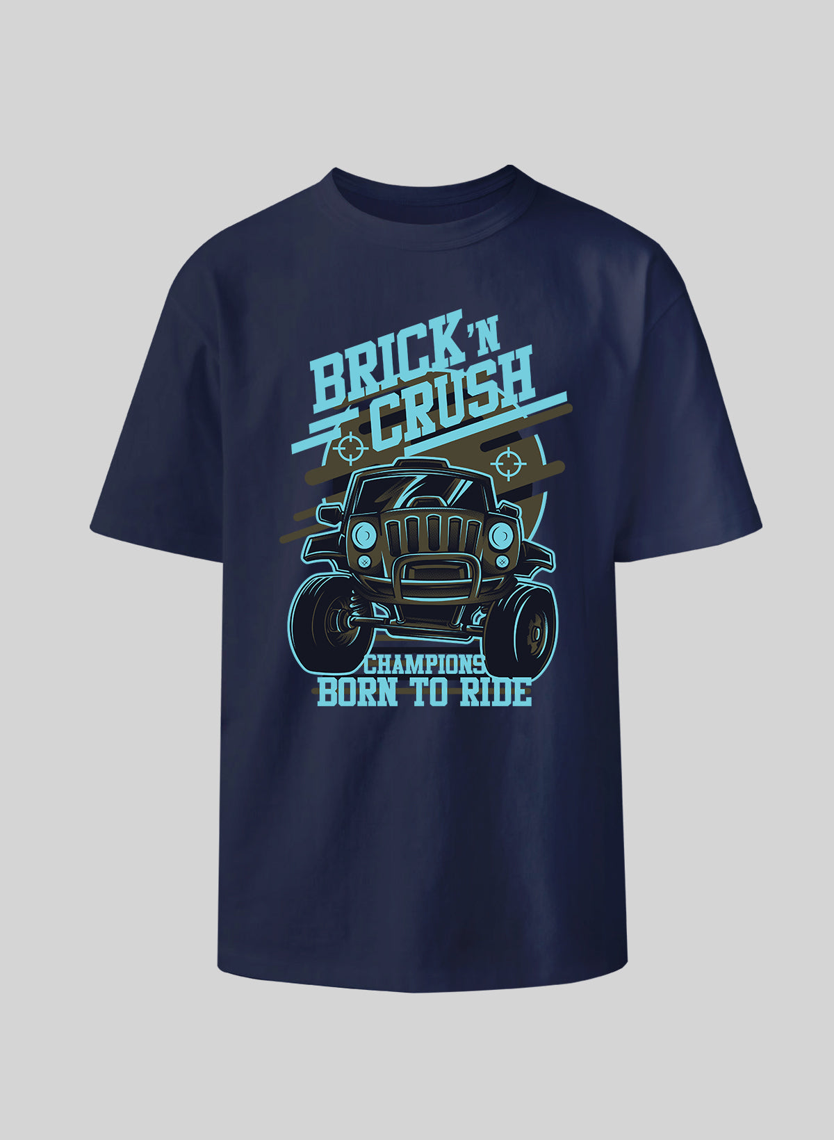 BRICK N CRUSH COTTON OVERSIZED T-SHIRT