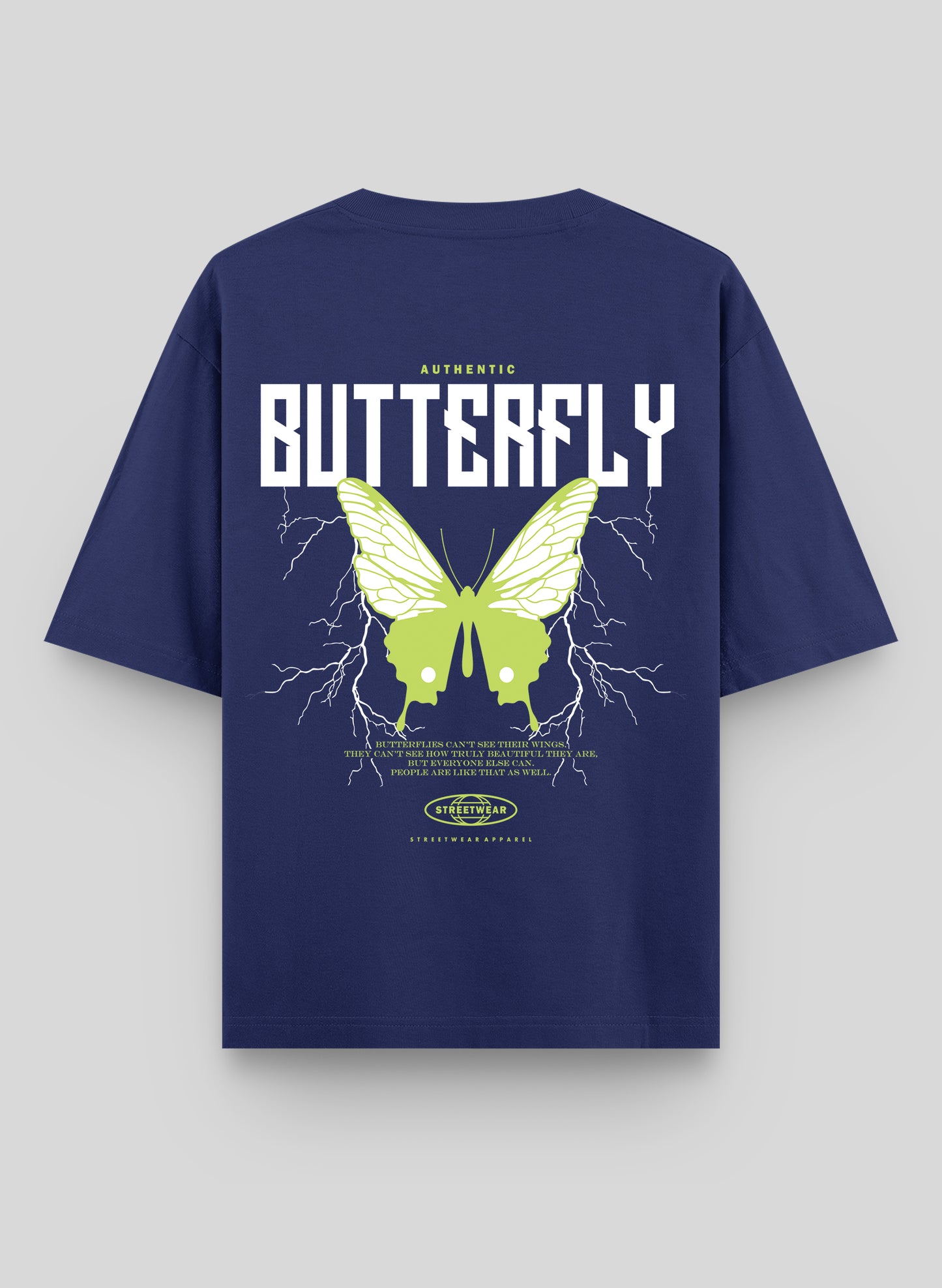 AUTHENTIC BUTTERFLY COTTON OVERSIZED T-SHIRT